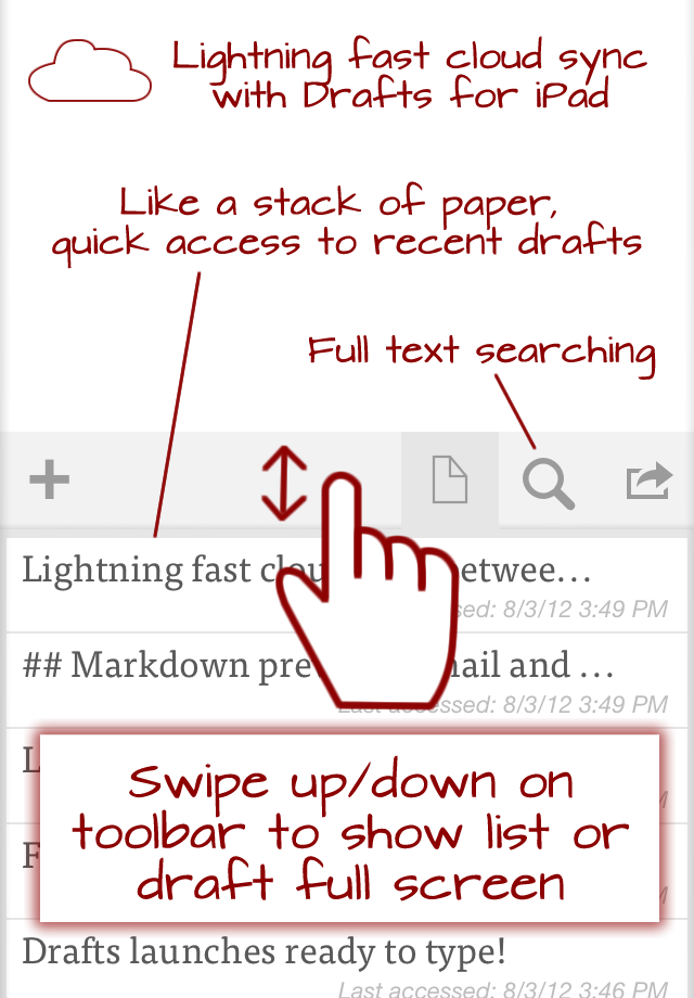 Drafts iPhone Drafts iPhone